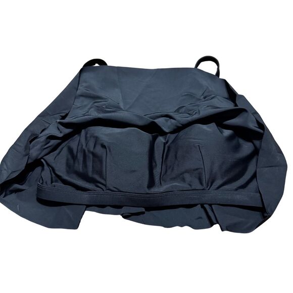 SHAPERMINT Swim Ruffled Bikini Top Removable Padding Adjustable Black NWT Large - Picture 2 of 6